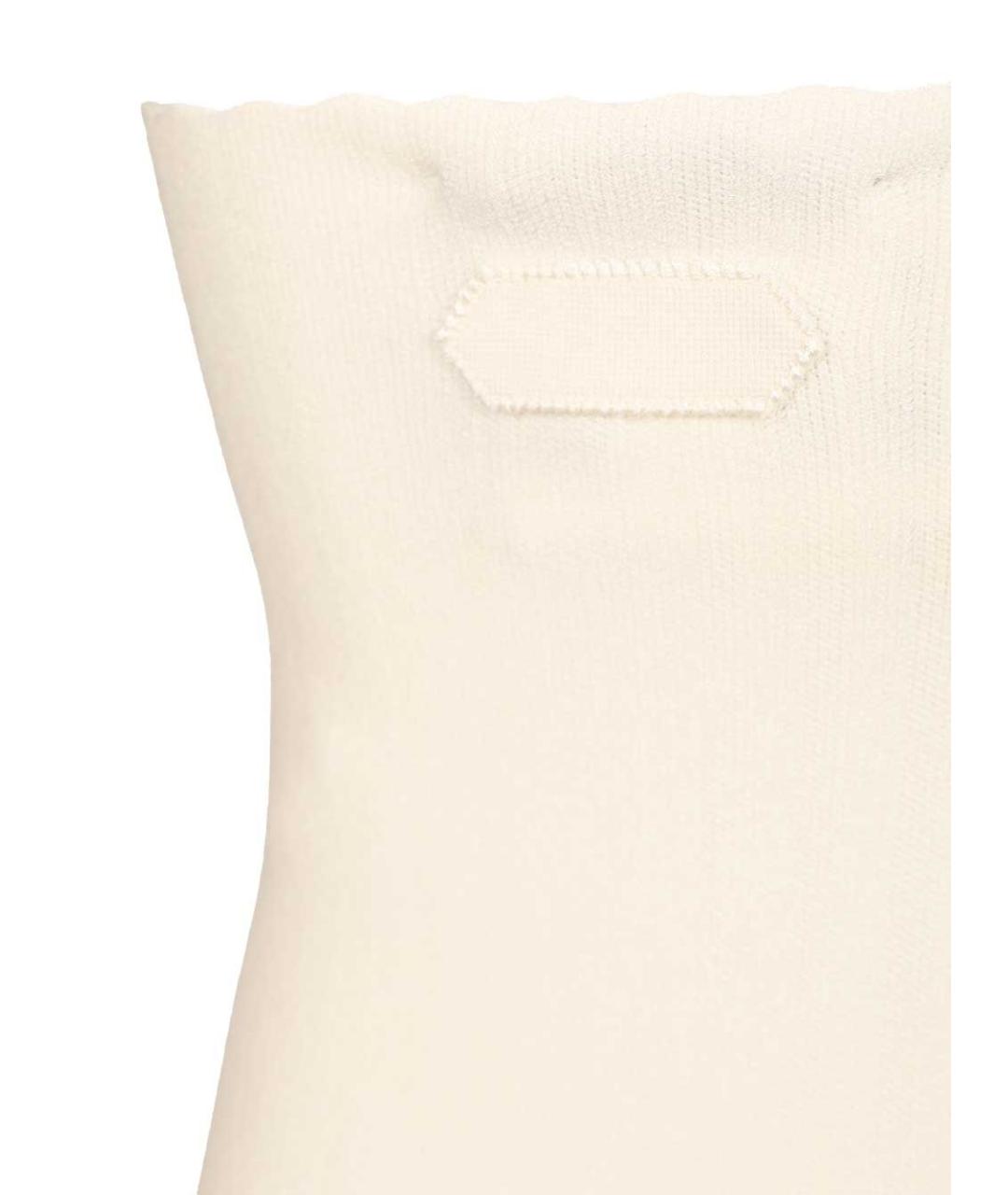 JACQUEMUS Белое вискозное коктейльное платье, фото 5