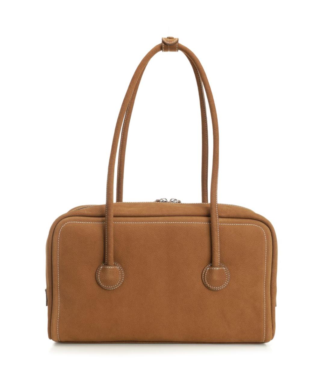 MARGESHERWOOD Коричневая кожаная сумка через плечо, фото 3