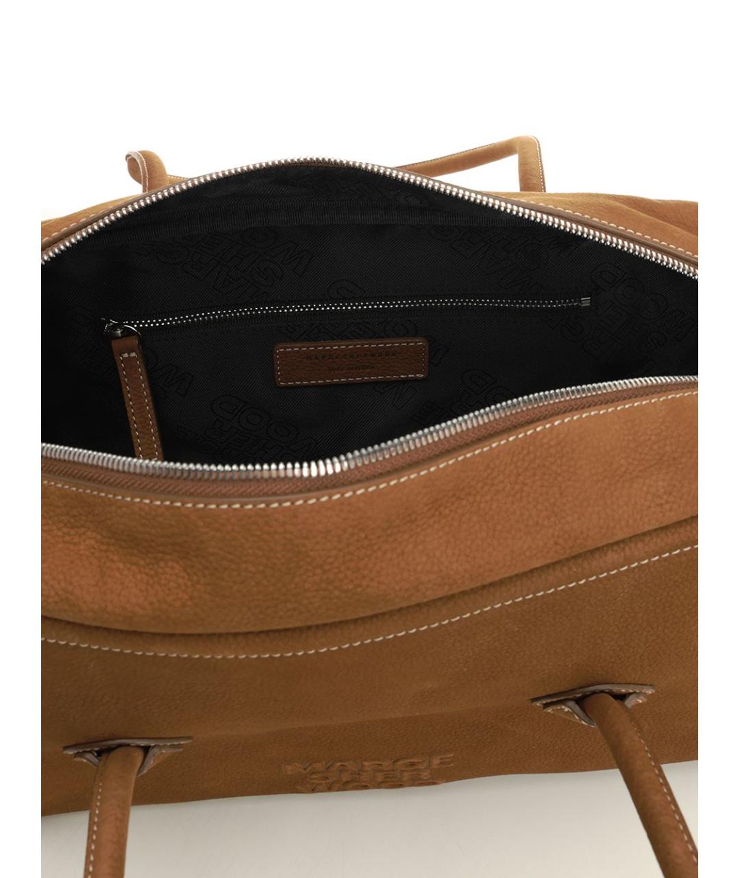 MARGESHERWOOD Коричневая кожаная сумка через плечо, фото 4