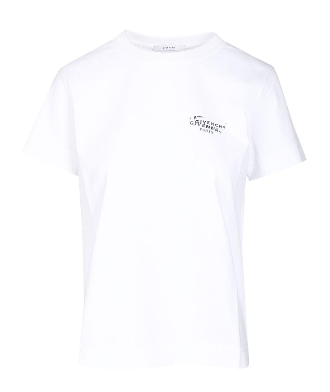 GIVENCHY Белая хлопковая футболка, фото 1