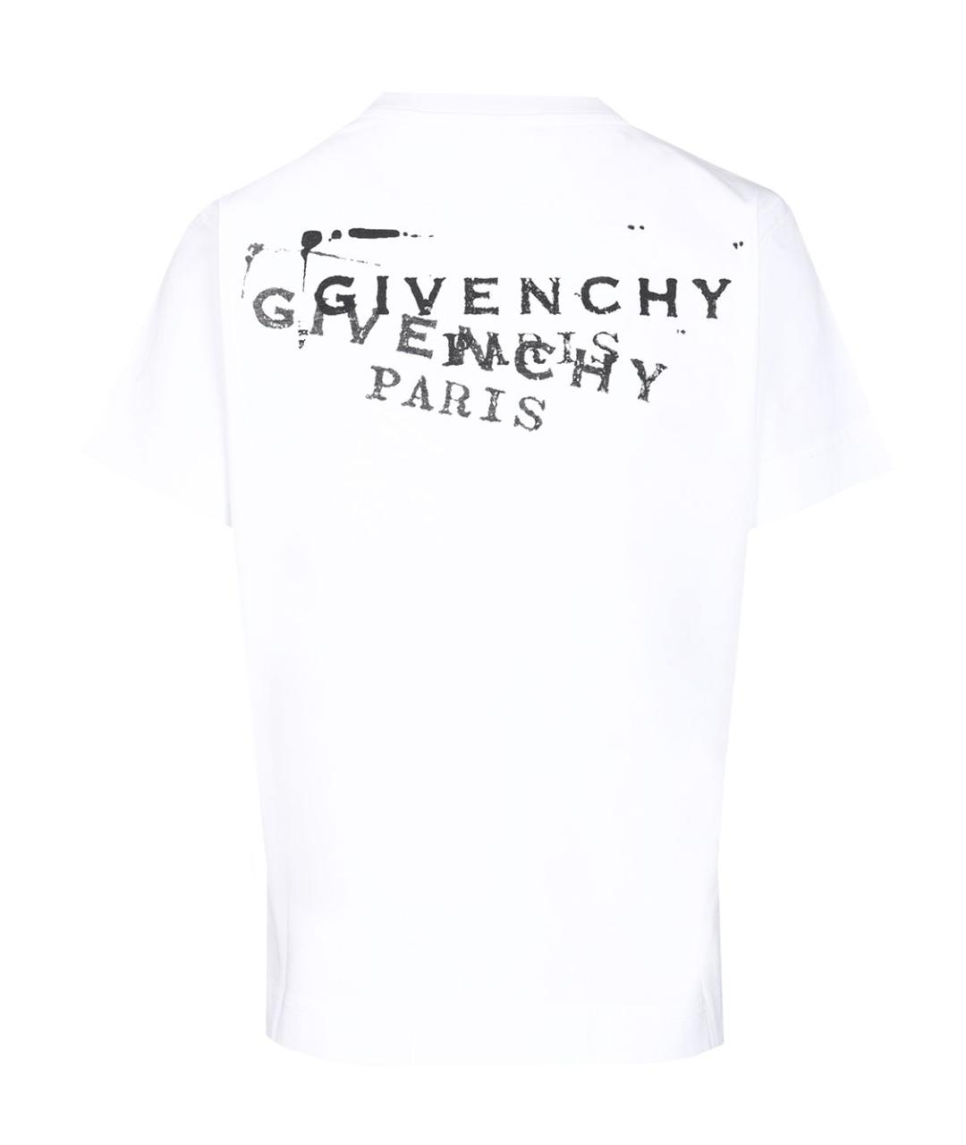 GIVENCHY Белая хлопковая футболка, фото 2
