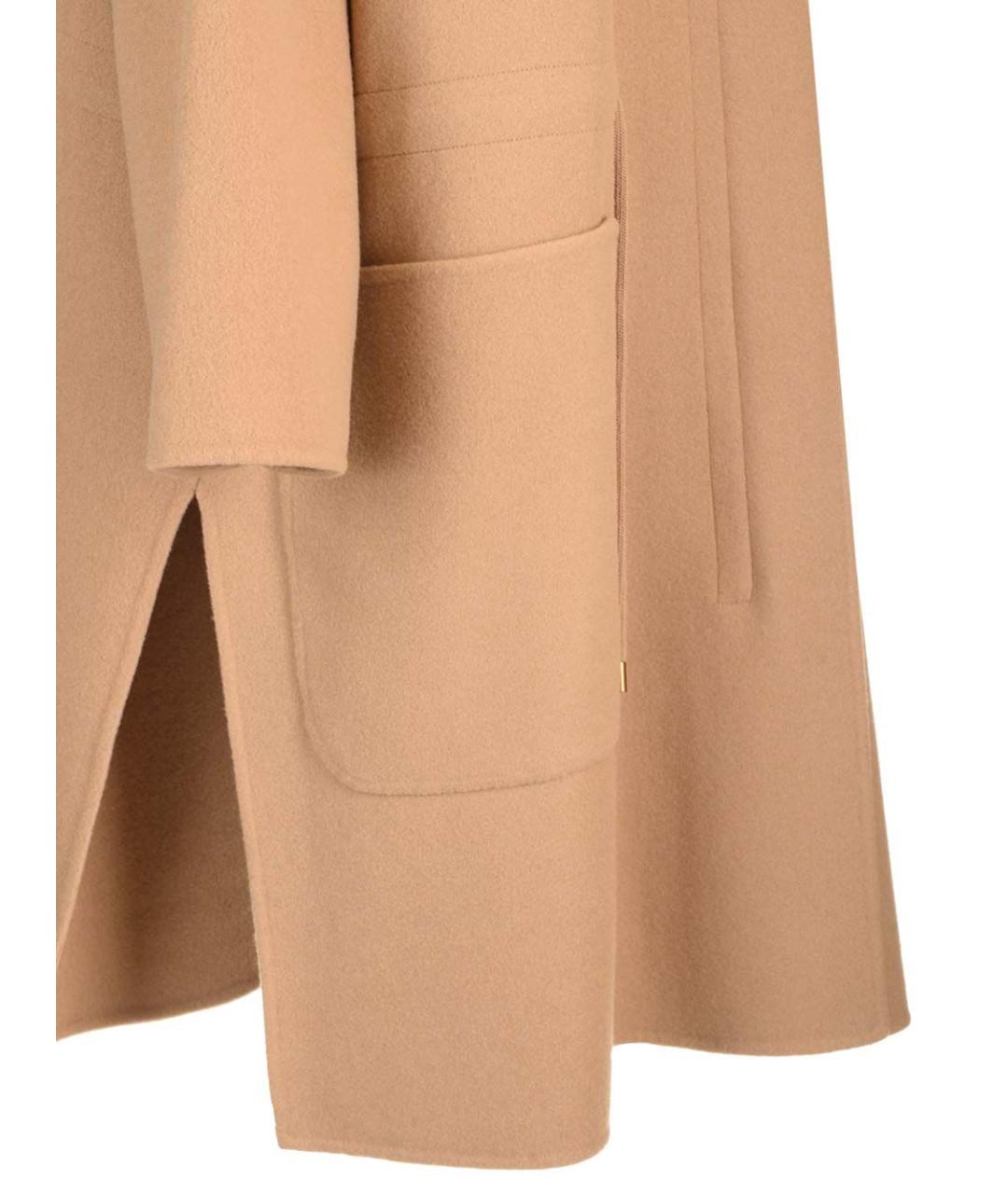 MAX MARA Бежевое шерстяное пальто, фото 7