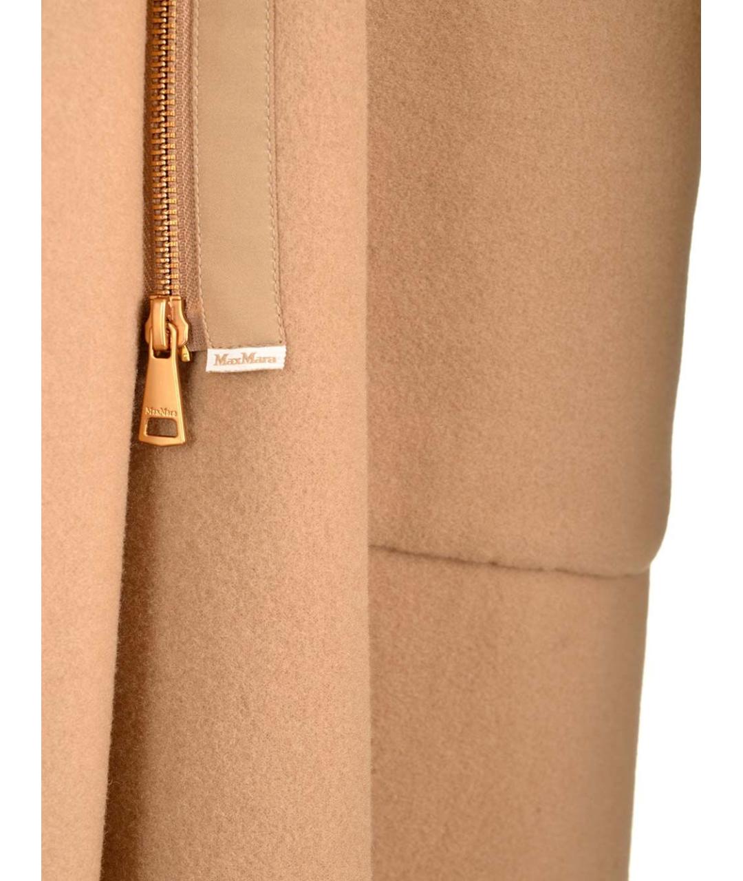 MAX MARA Бежевое шерстяное пальто, фото 5