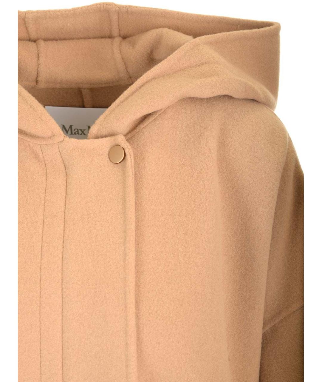 MAX MARA Бежевое шерстяное пальто, фото 6