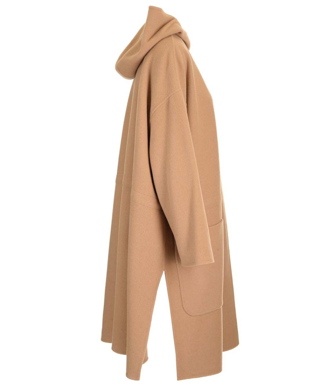 MAX MARA Бежевое шерстяное пальто, фото 3