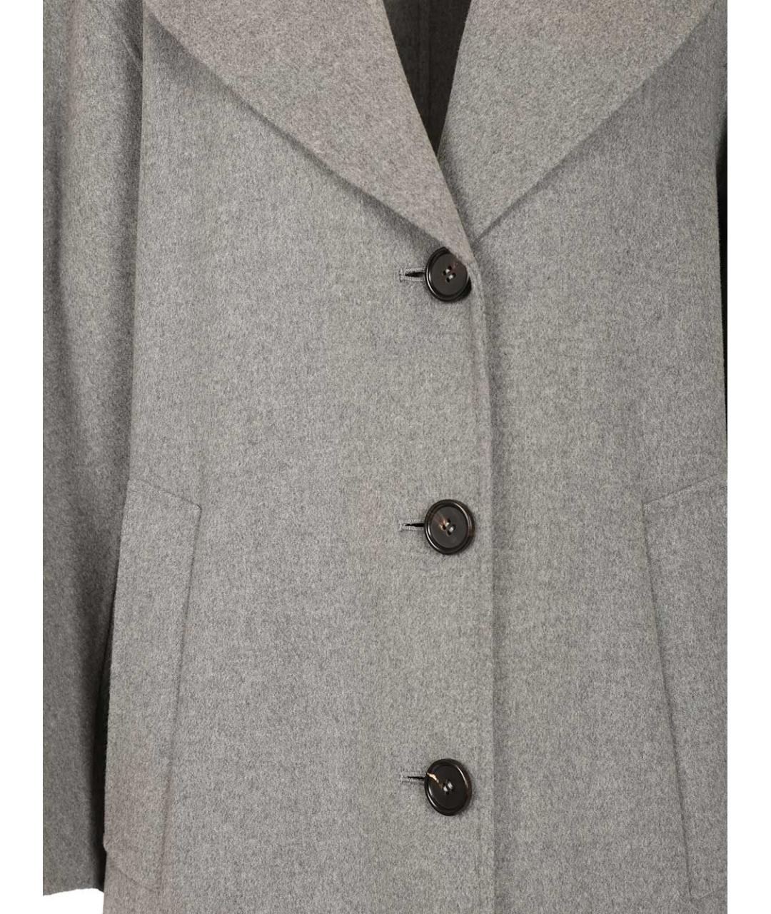 'S MAX MARA Серое шерстяное пальто, фото 4