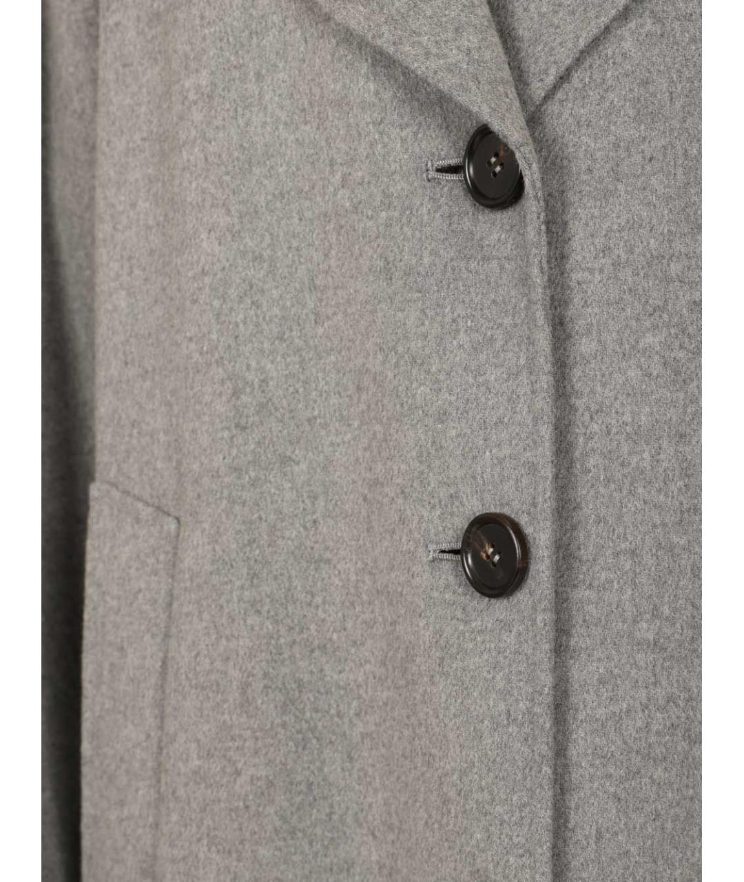 'S MAX MARA Серое шерстяное пальто, фото 5