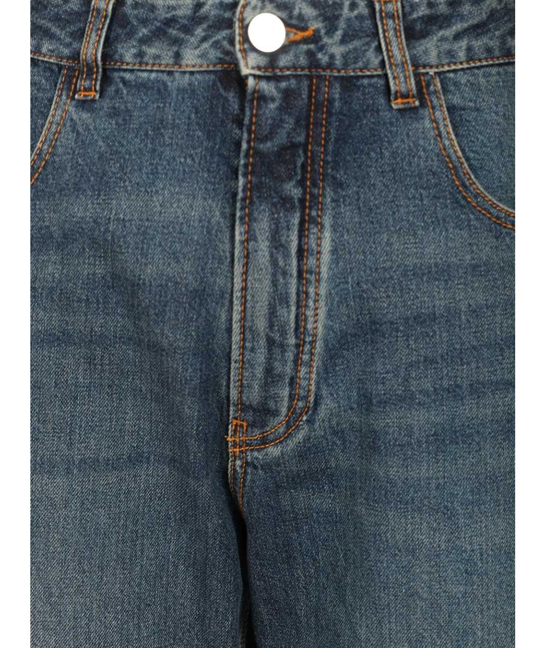 ALAIA Синие хлопковые прямые джинсы, фото 3