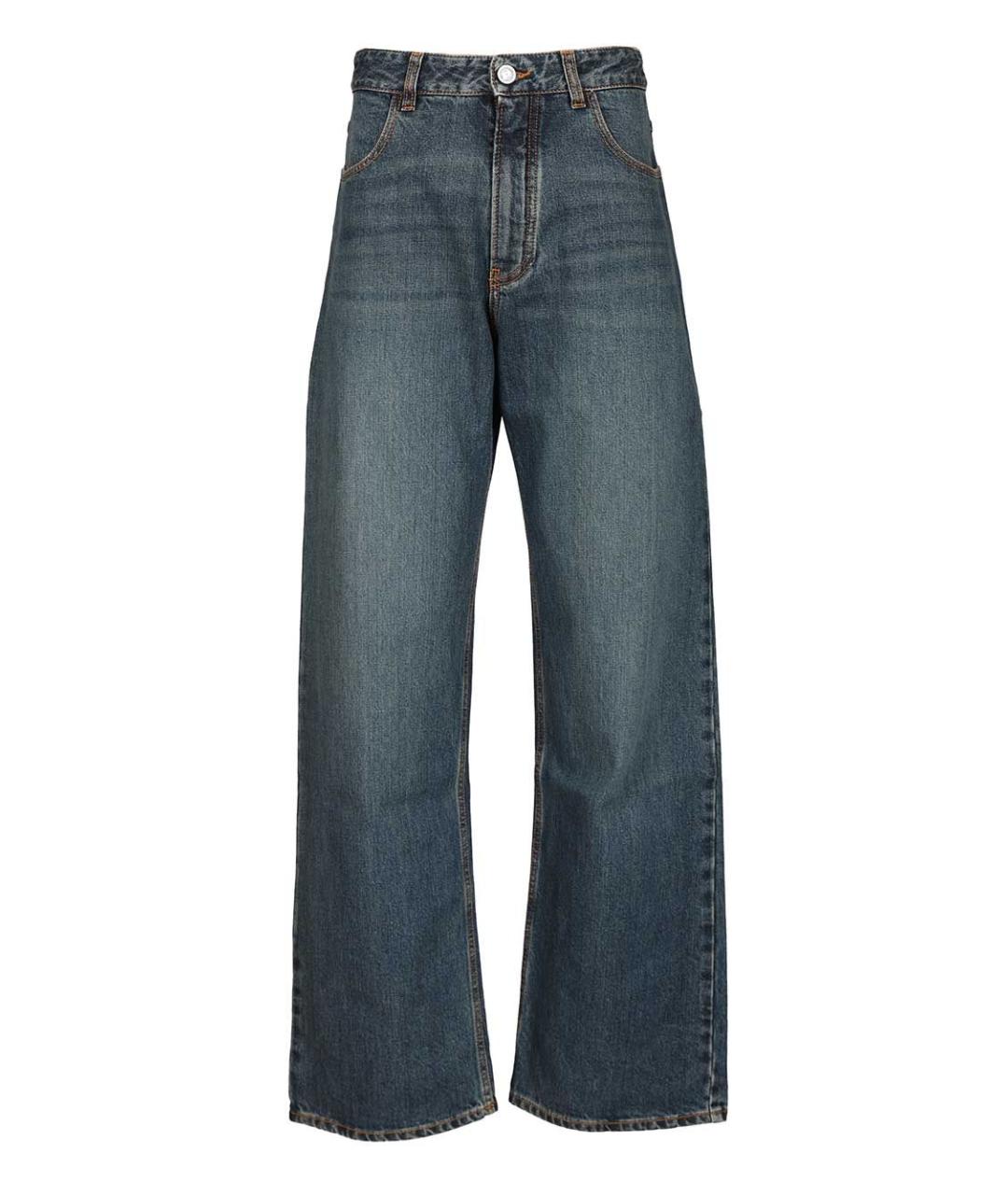 ALAIA Синие хлопковые прямые джинсы, фото 1