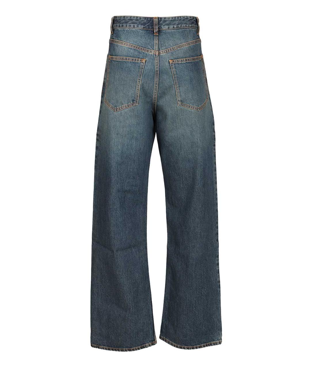 ALAIA Синие хлопковые прямые джинсы, фото 2