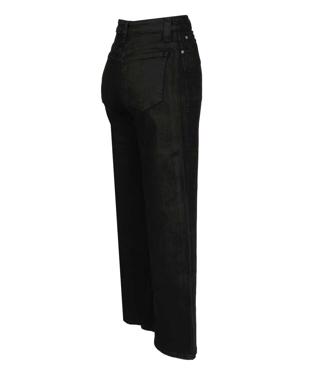 KHAITE Черные хлопковые джинсы клеш, фото 3