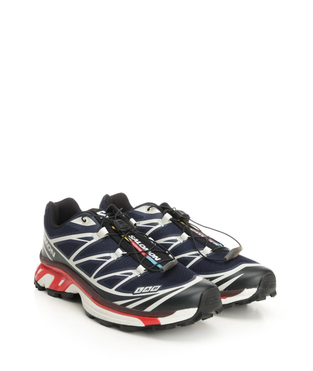 SALOMON Синие текстильные низкие кроссовки / кеды, фото 2