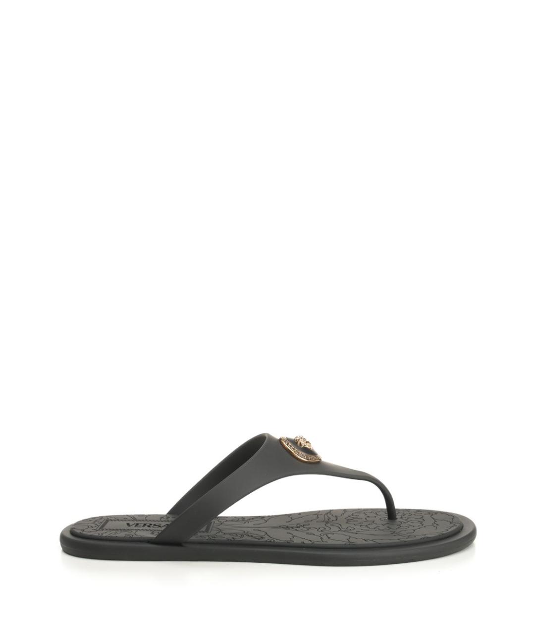 VERSACE Черные шлепанцы, фото 1