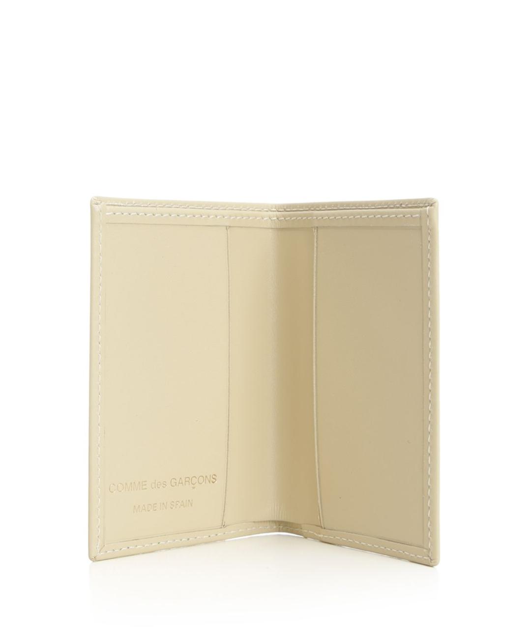 COMME DES GARÇONS WALLET Белый кожаный кошелек, фото 4