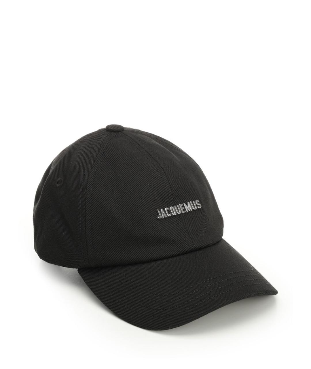 JACQUEMUS Черная хлопковая кепка, фото 2