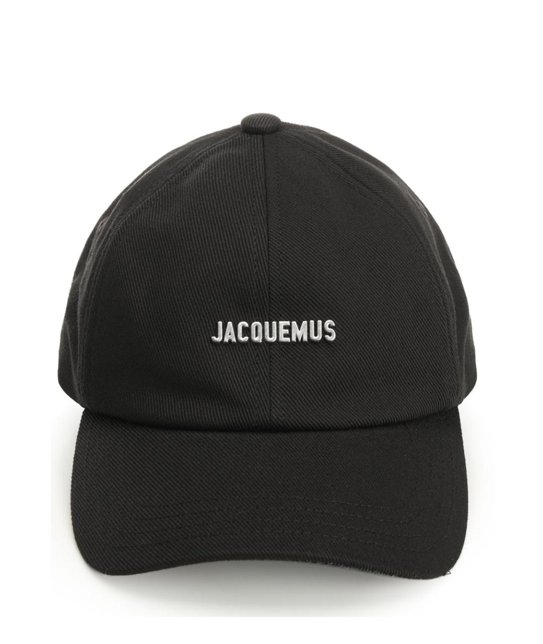 JACQUEMUS Черная хлопковая кепка, фото 1