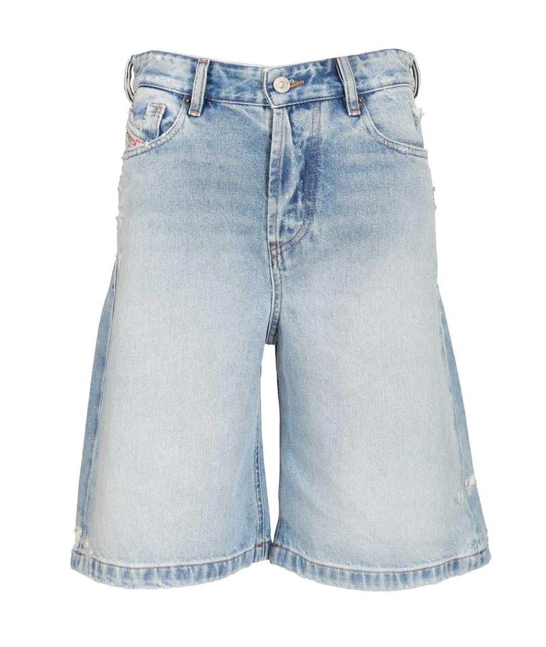 DIESEL Голубые хлопковые шорты, фото 1