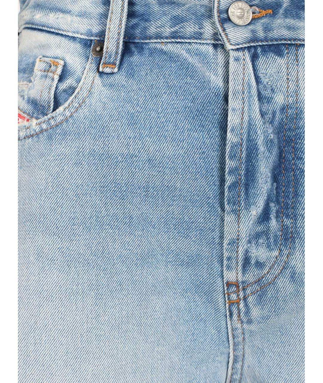 DIESEL Голубые хлопковые шорты, фото 4