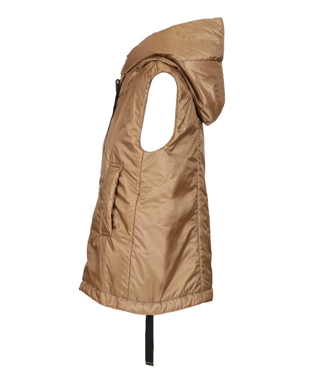 MAX MARA Коричневый полиамидовый жилет, фото 3