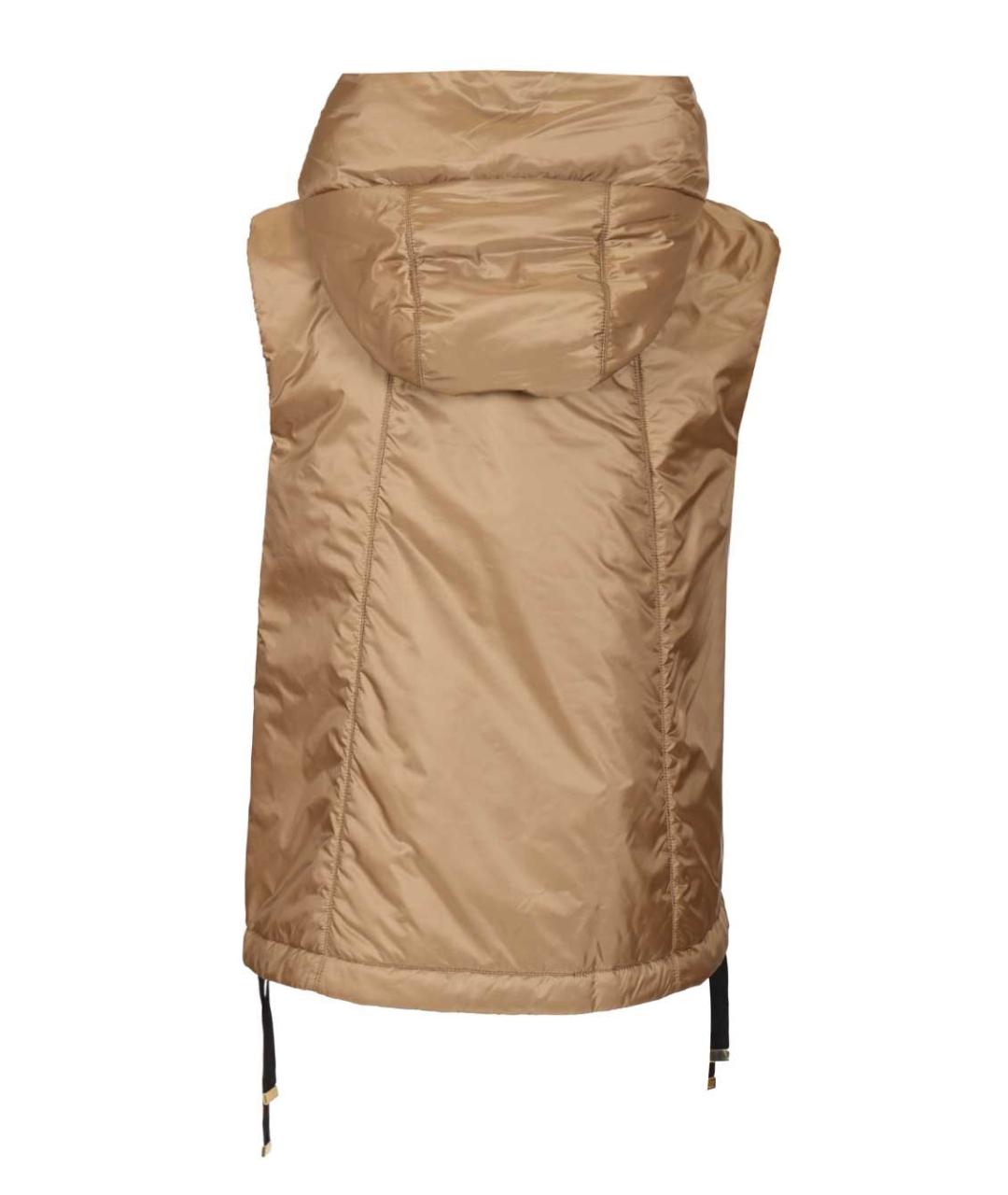 MAX MARA Коричневый полиамидовый жилет, фото 2