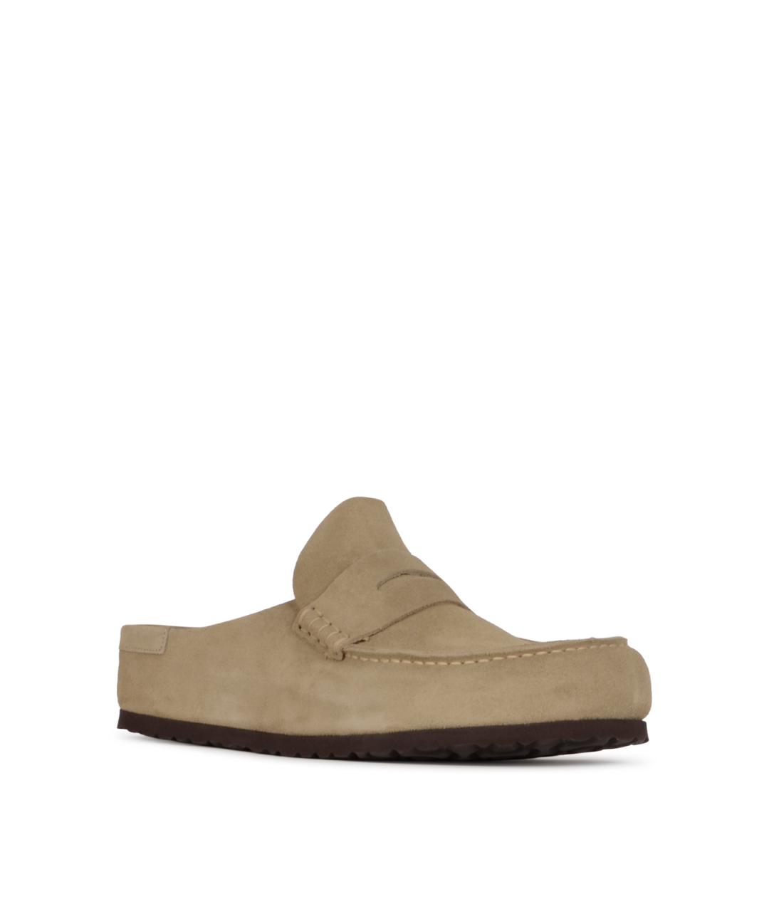 BIRKENSTOCK Бежевые замшевые сандалии, фото 2