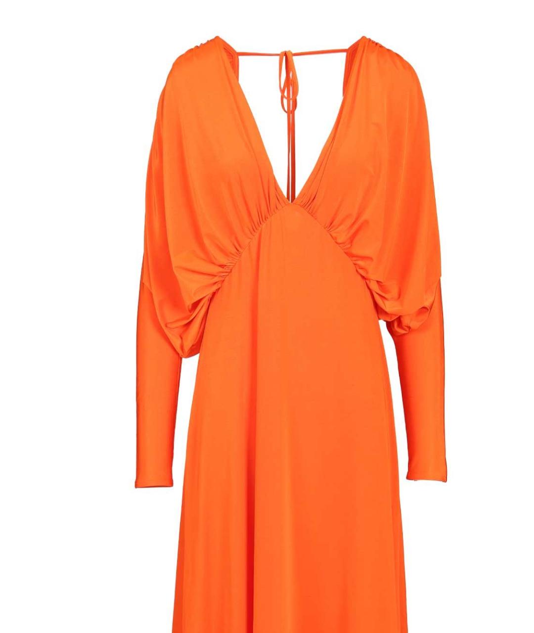 RAQUEL DINIZ Оранжевое полиэстеровое вечернее платье, фото 4