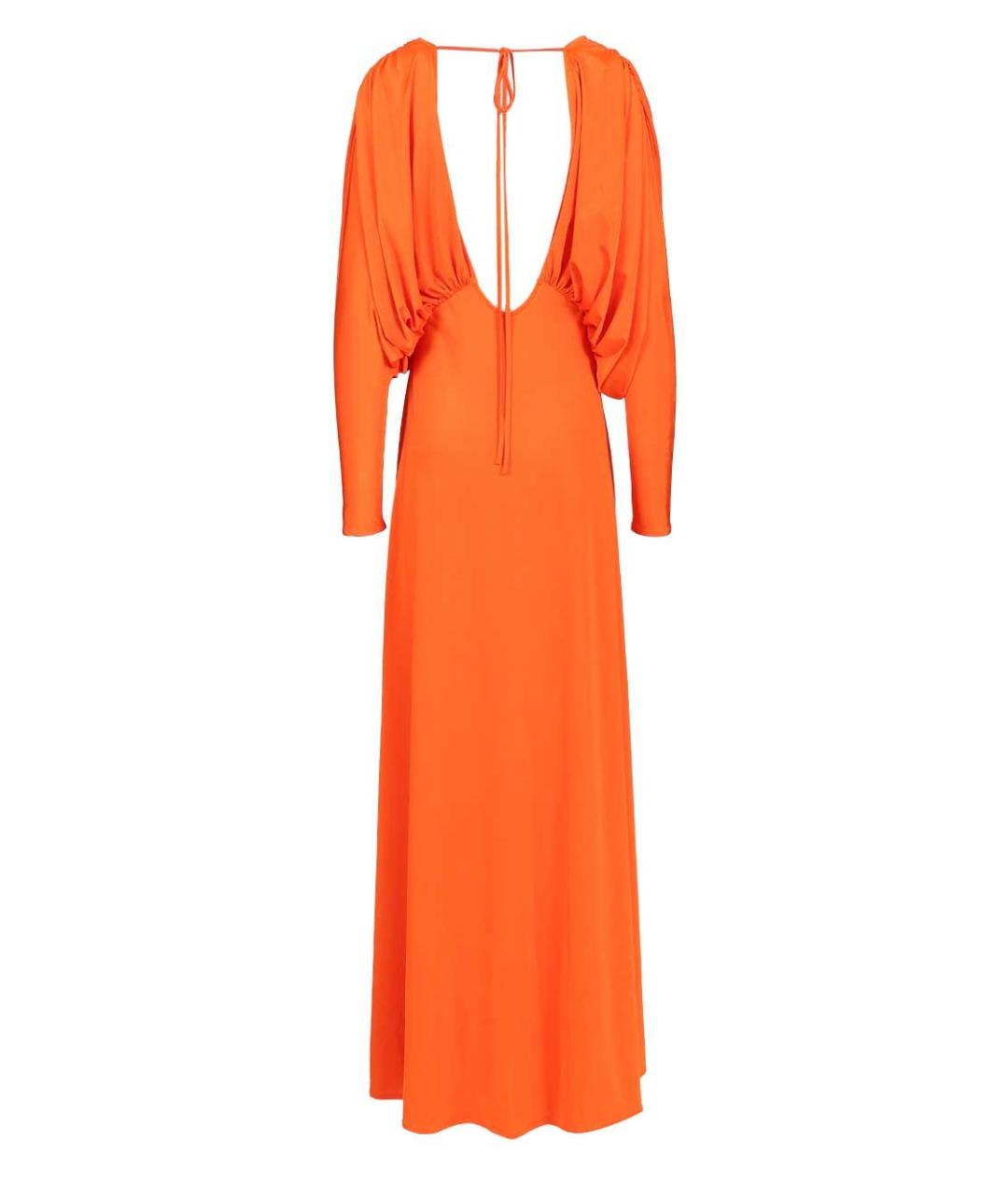 RAQUEL DINIZ Оранжевое полиэстеровое вечернее платье, фото 2