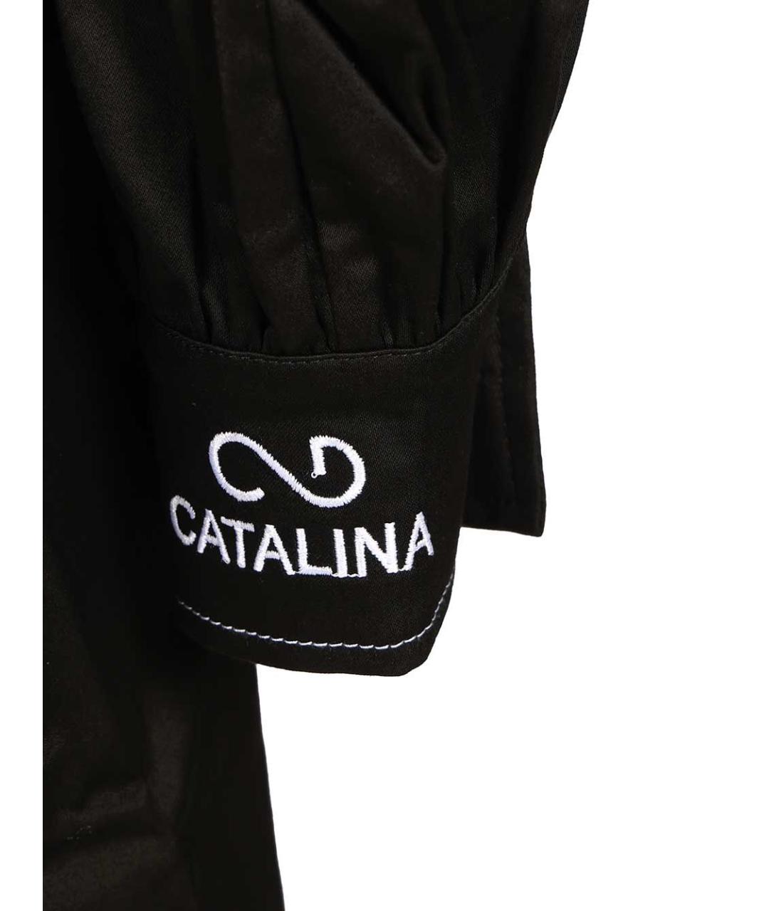 CATALINA Черное полиэстеровое повседневное платье, фото 5