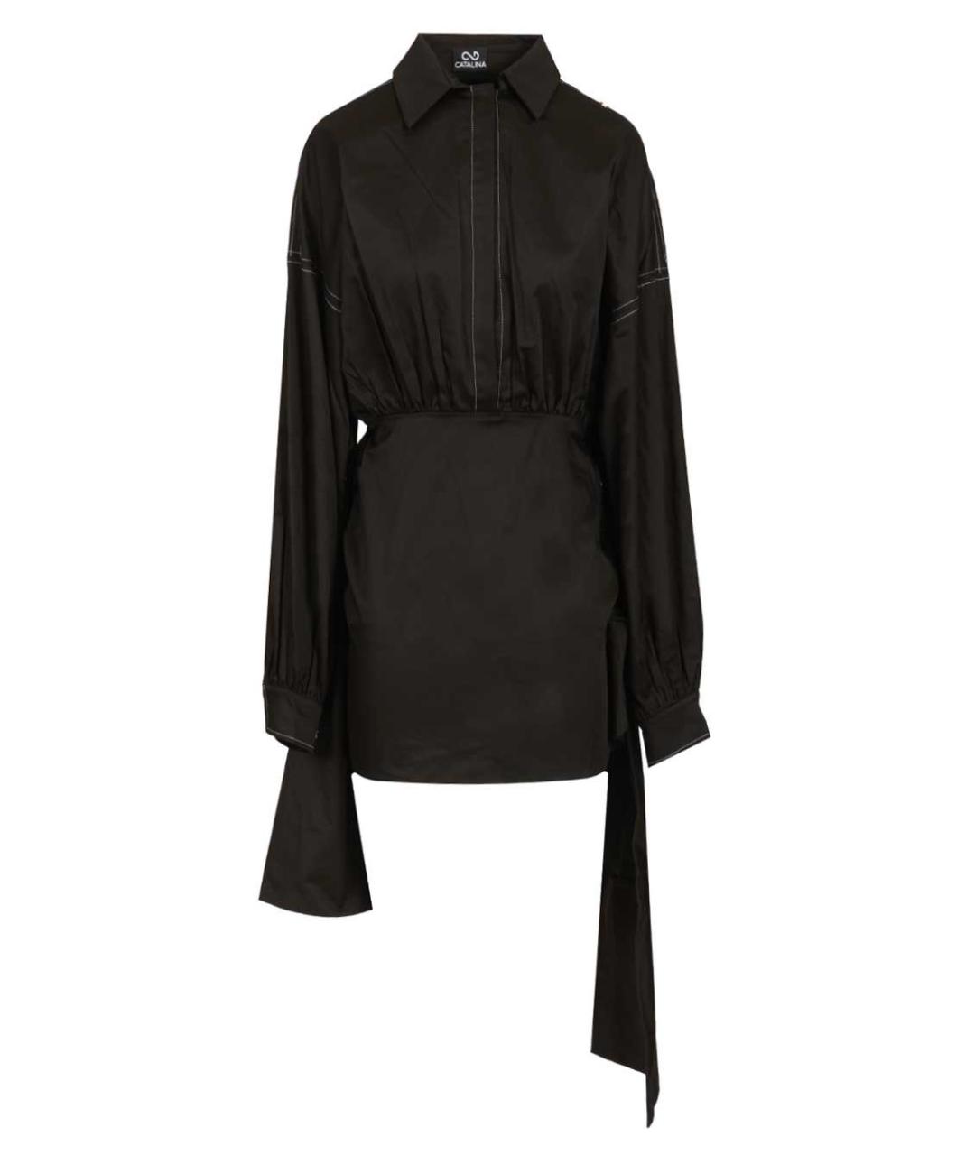 CATALINA Черное полиэстеровое повседневное платье, фото 1