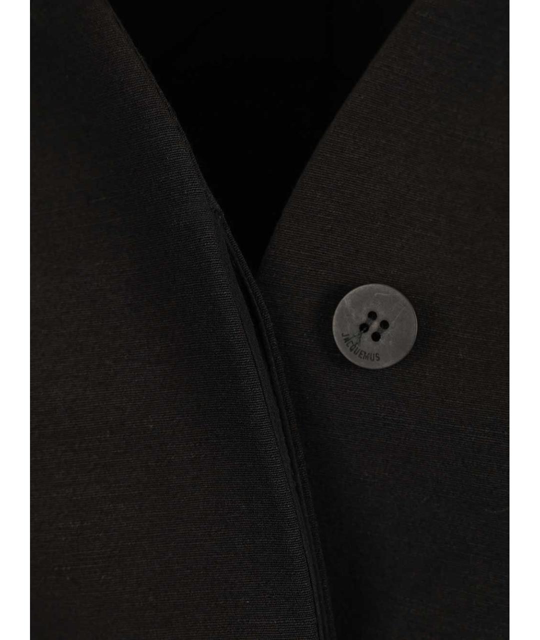 JACQUEMUS Черный хлопковый жакет/пиджак, фото 6