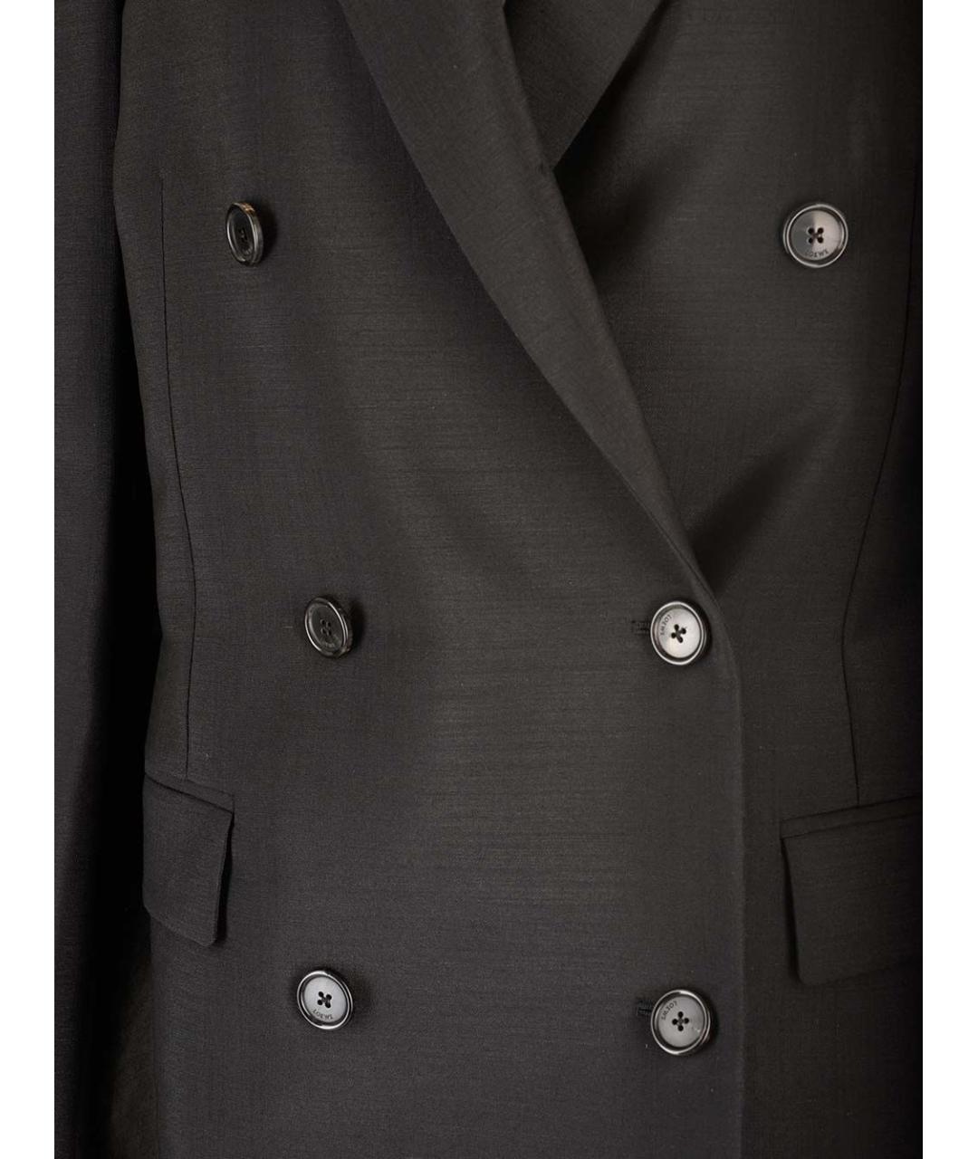 LOEWE Черный шерстяной жакет/пиджак, фото 5