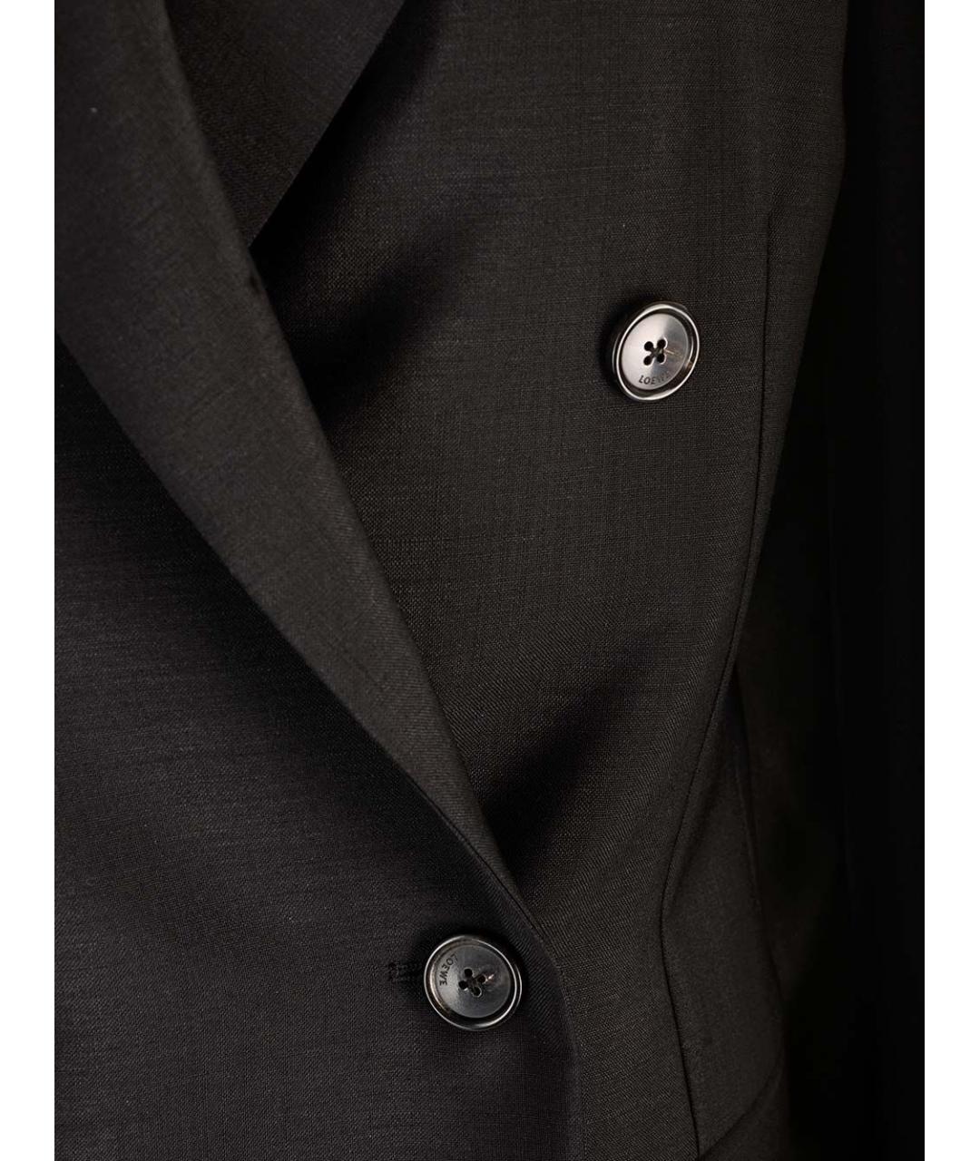 LOEWE Черный шерстяной жакет/пиджак, фото 4