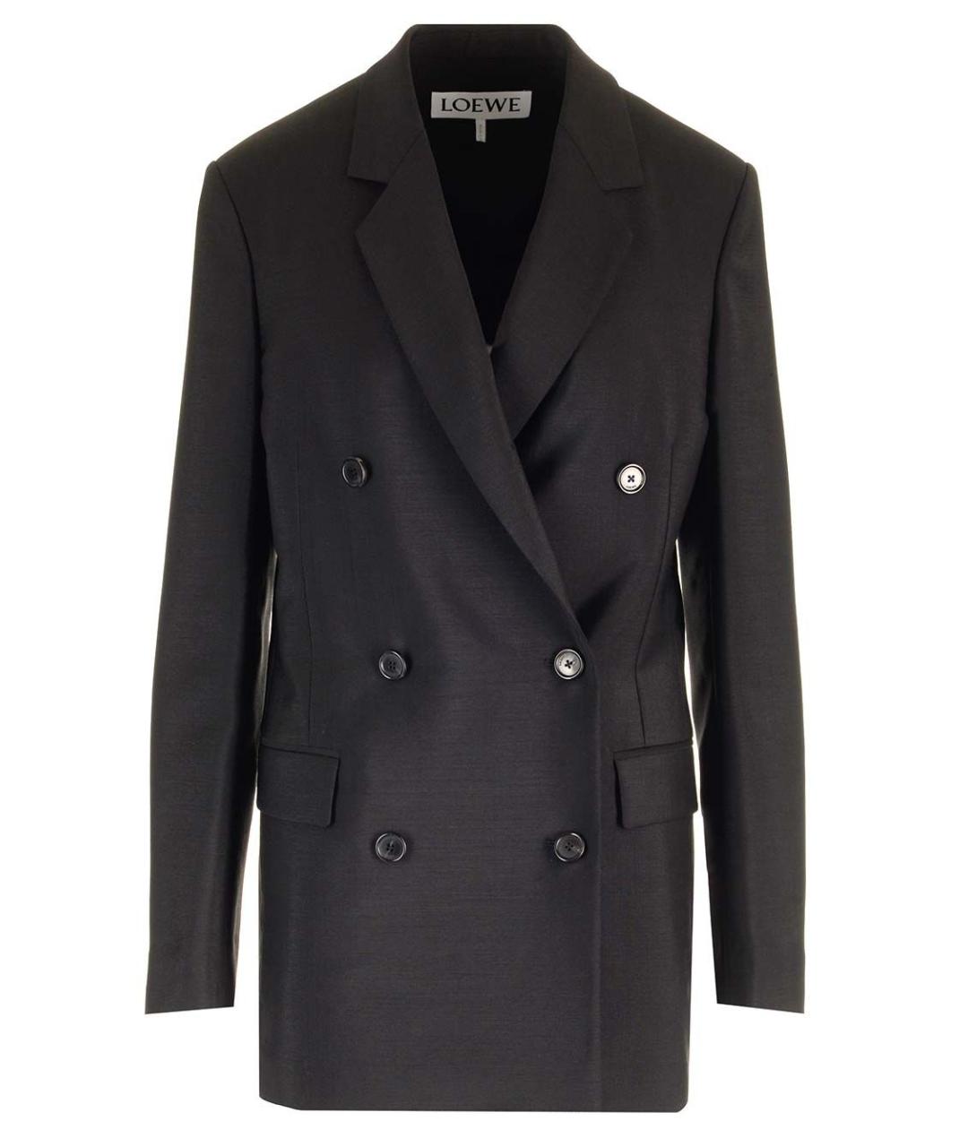 LOEWE Черный шерстяной жакет/пиджак, фото 1