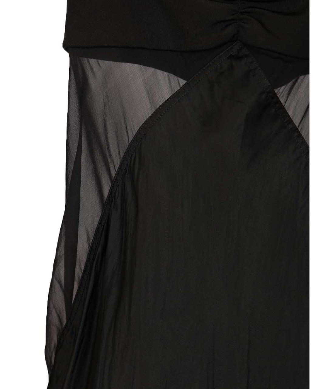 RICK OWENS Черное вискозное коктейльное платье, фото 4