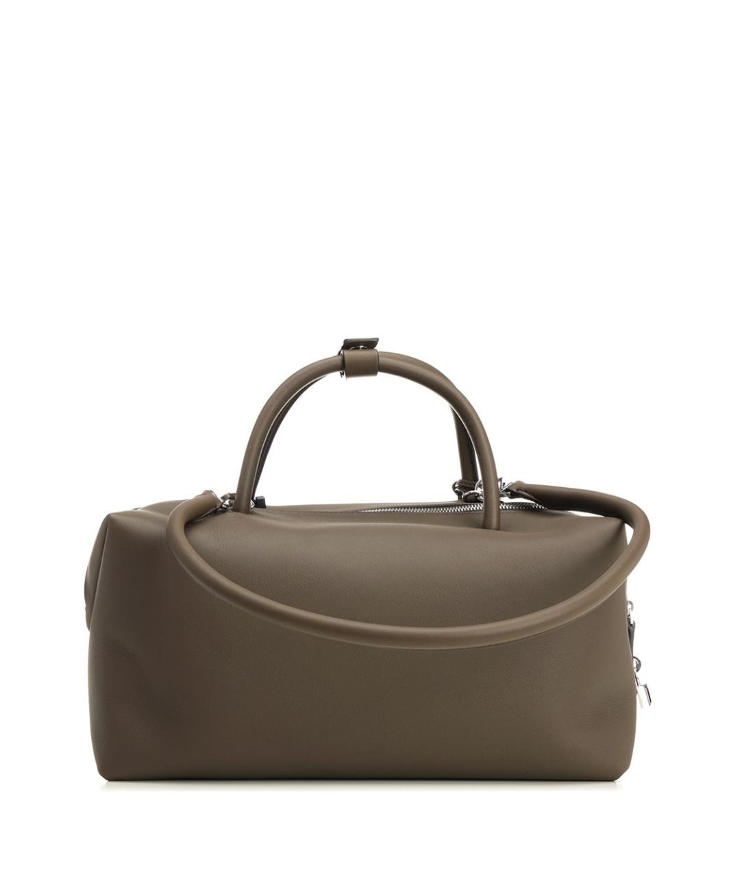 MAX MARA Коричневая кожаная сумка тоут, фото 3