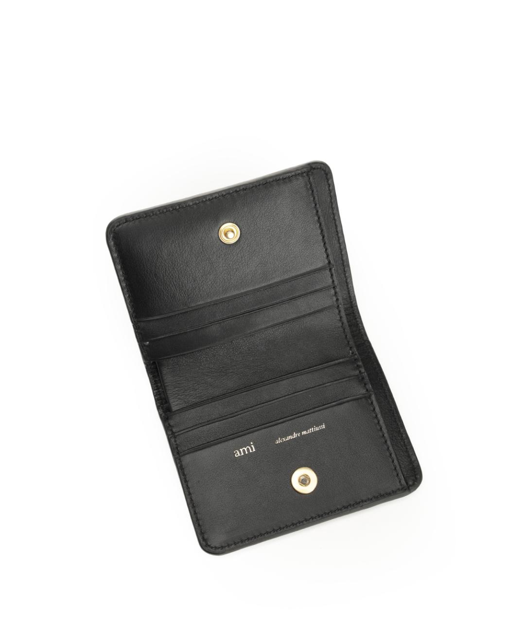 Ami Paris Черный кожаный кошелек, фото 4