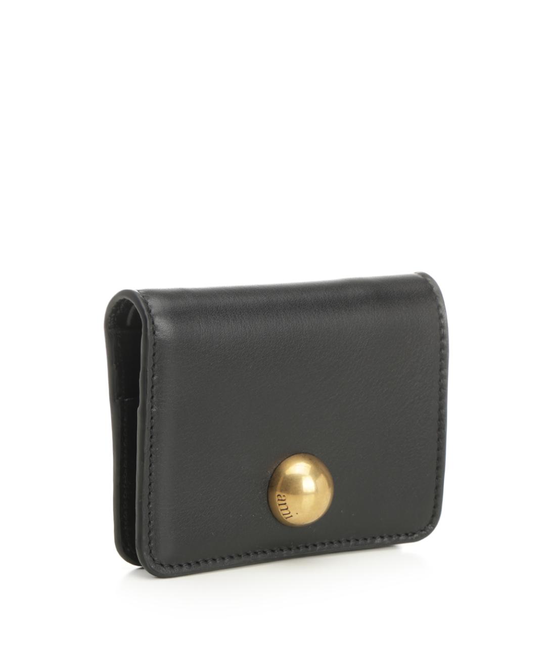 Ami Paris Черный кожаный кошелек, фото 2