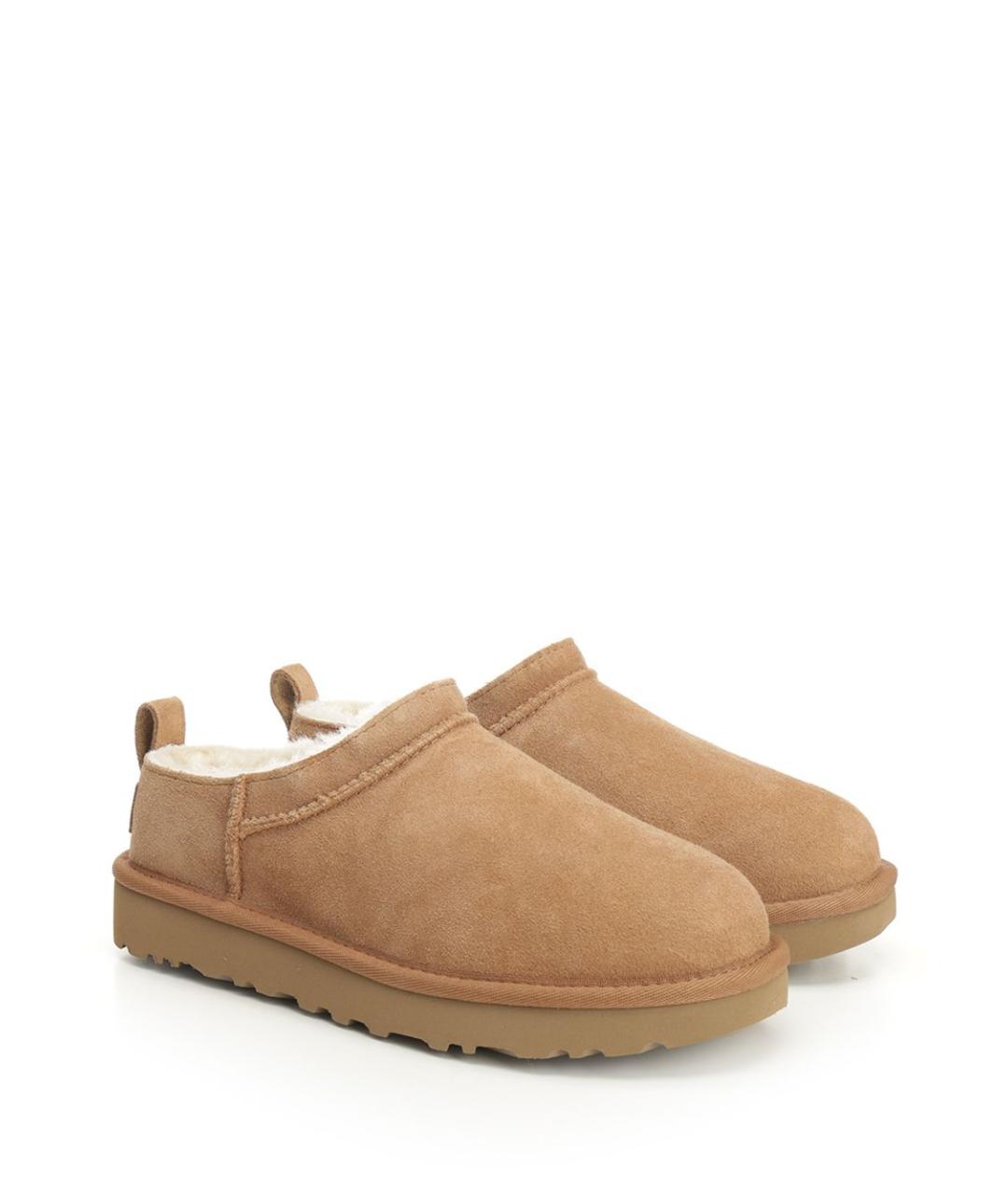 UGG AUSTRALIA Бежевые замшевые мюли, фото 2