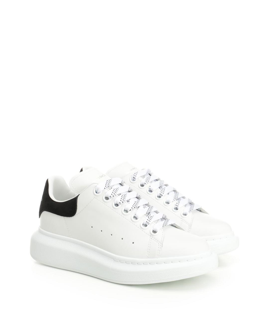 ALEXANDER MCQUEEN Белые кожаные кроссовки, фото 2