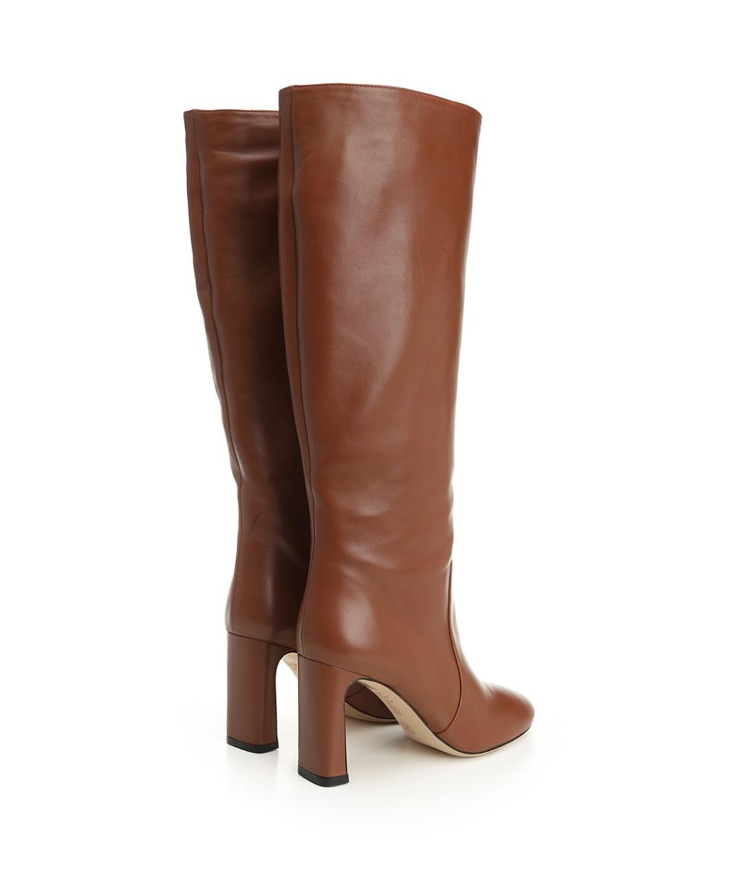 STUART WEITZMAN Коричневые кожаные полусапоги, фото 3
