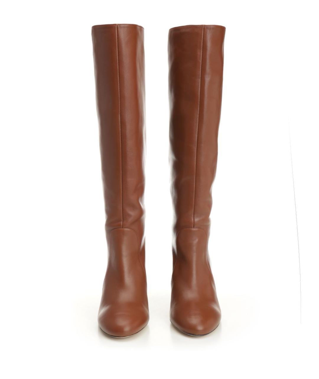 STUART WEITZMAN Коричневые кожаные полусапоги, фото 5