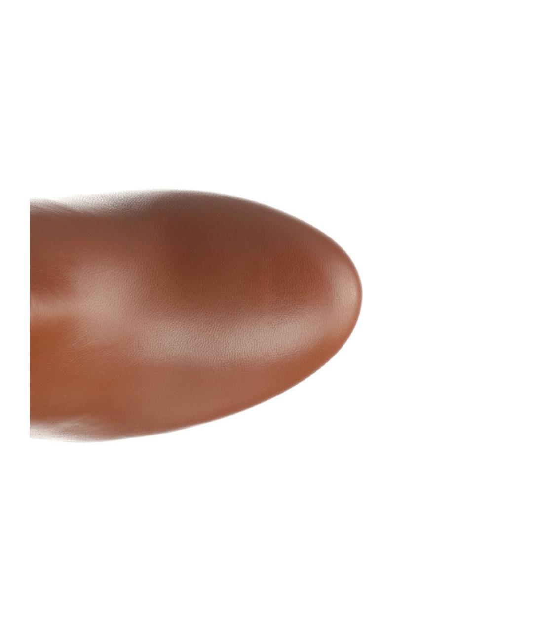 STUART WEITZMAN Коричневые кожаные полусапоги, фото 4