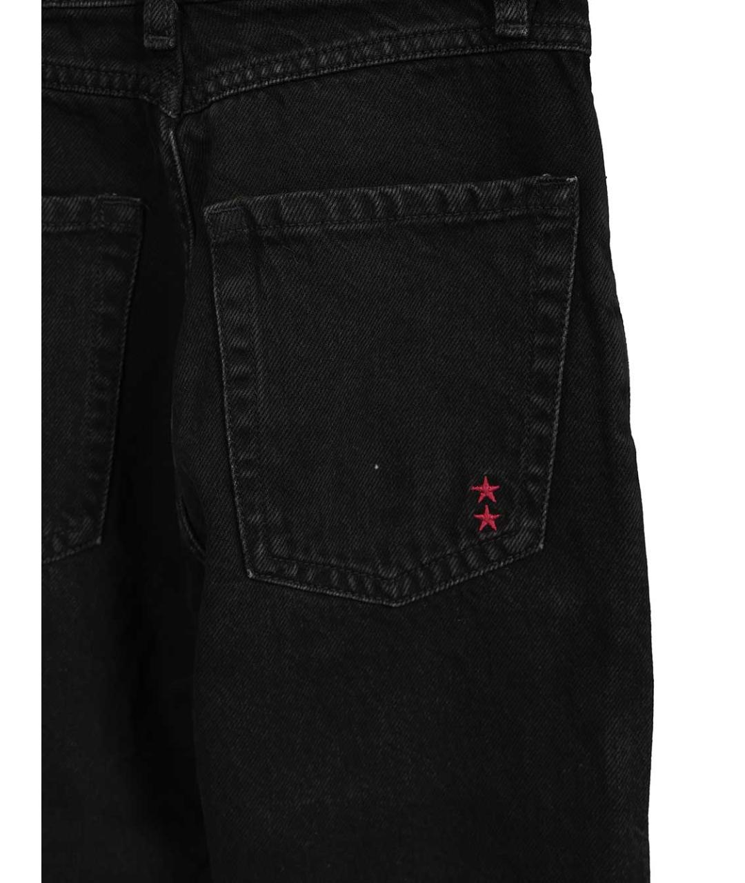 ICON DENIM Черные хлопковые прямые джинсы, фото 3