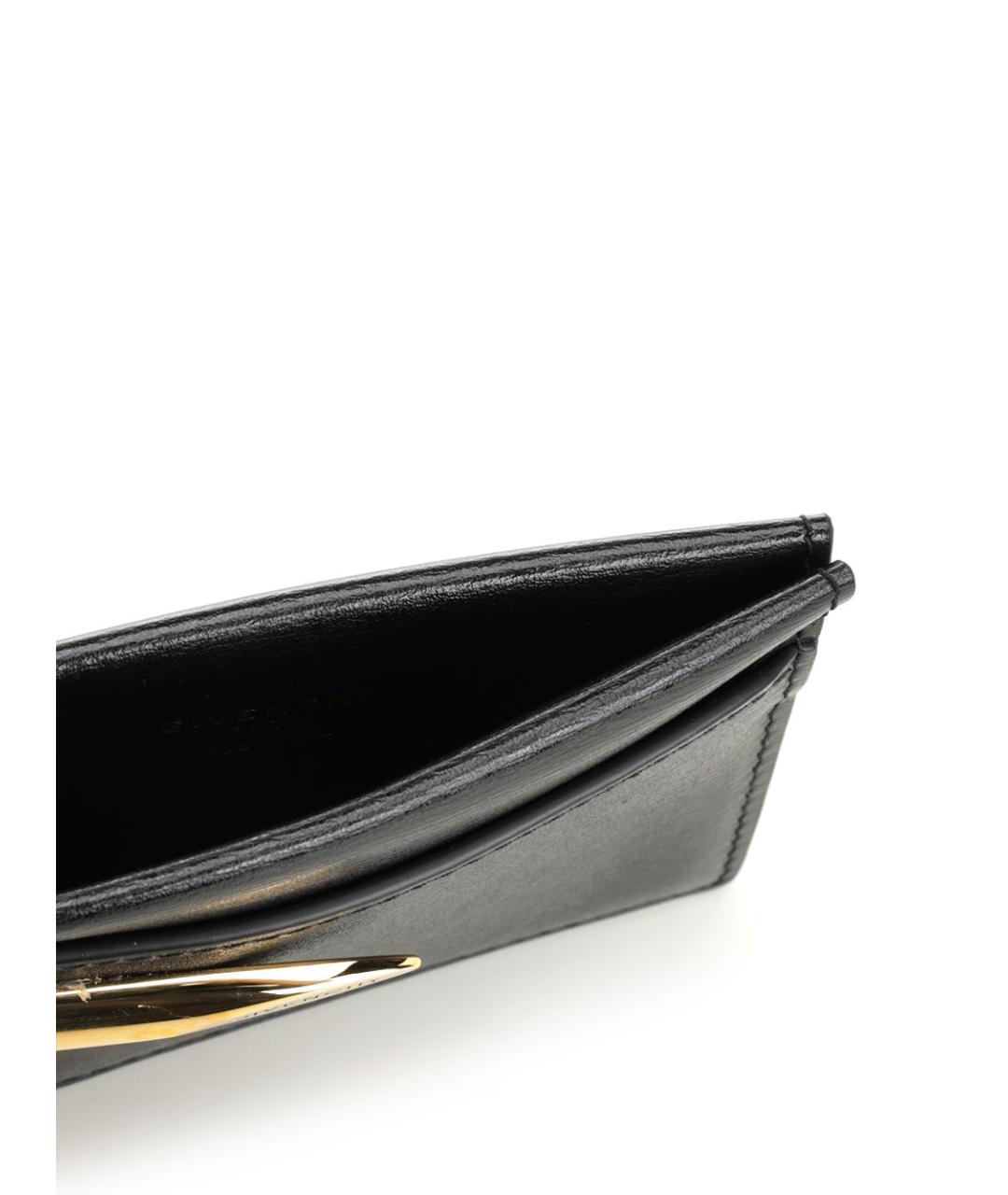 GIVENCHY Черный кожаный кардхолдер, фото 4