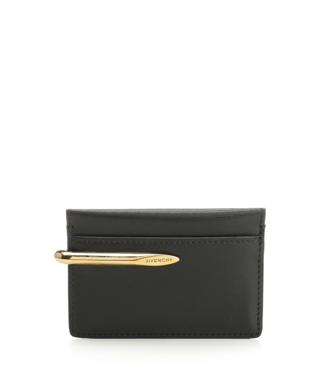 GIVENCHY Черный кожаный кардхолдер, фото 1