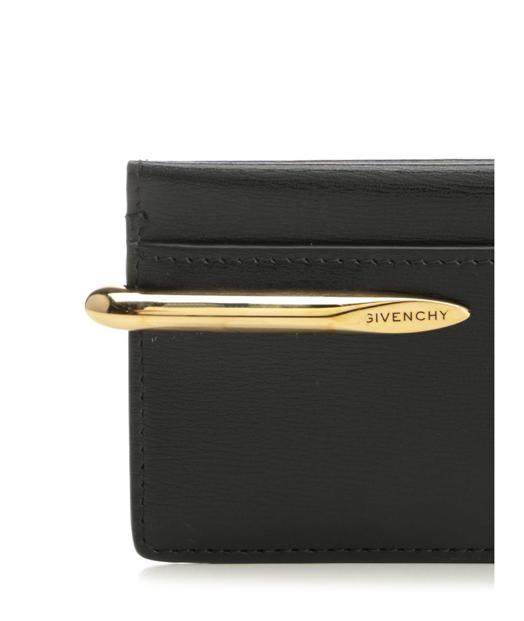 GIVENCHY Черный кожаный кардхолдер, фото 5