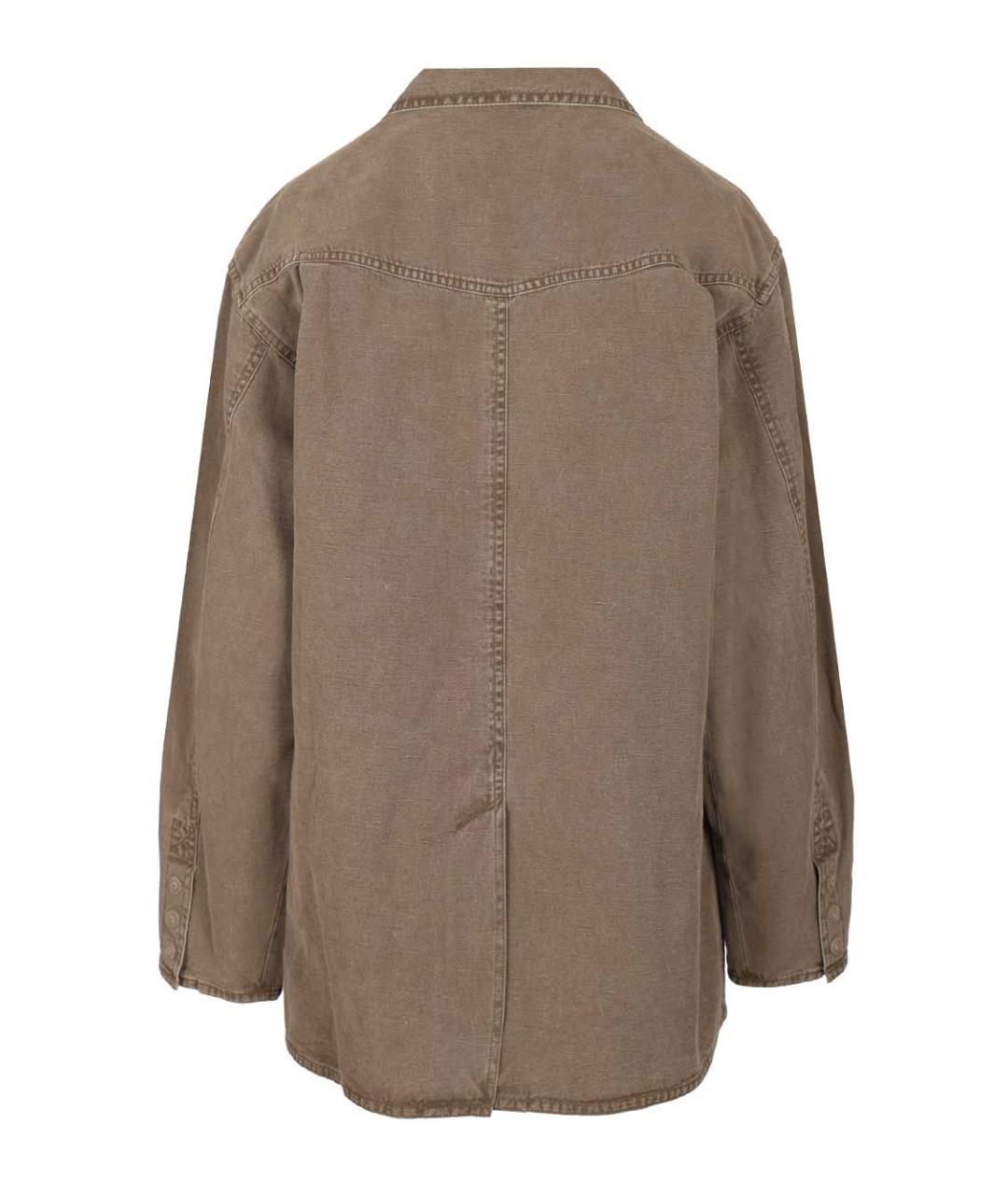 ISABEL MARANT ETOILE Коричневая хлопковая куртка, фото 2