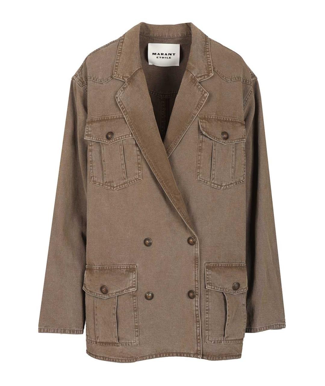 ISABEL MARANT ETOILE Коричневая хлопковая куртка, фото 1
