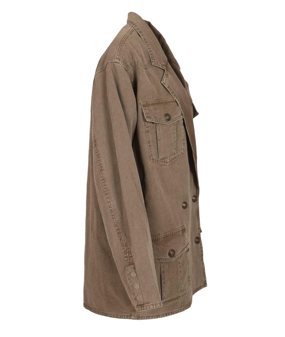 ISABEL MARANT ETOILE Коричневая хлопковая куртка, фото 3