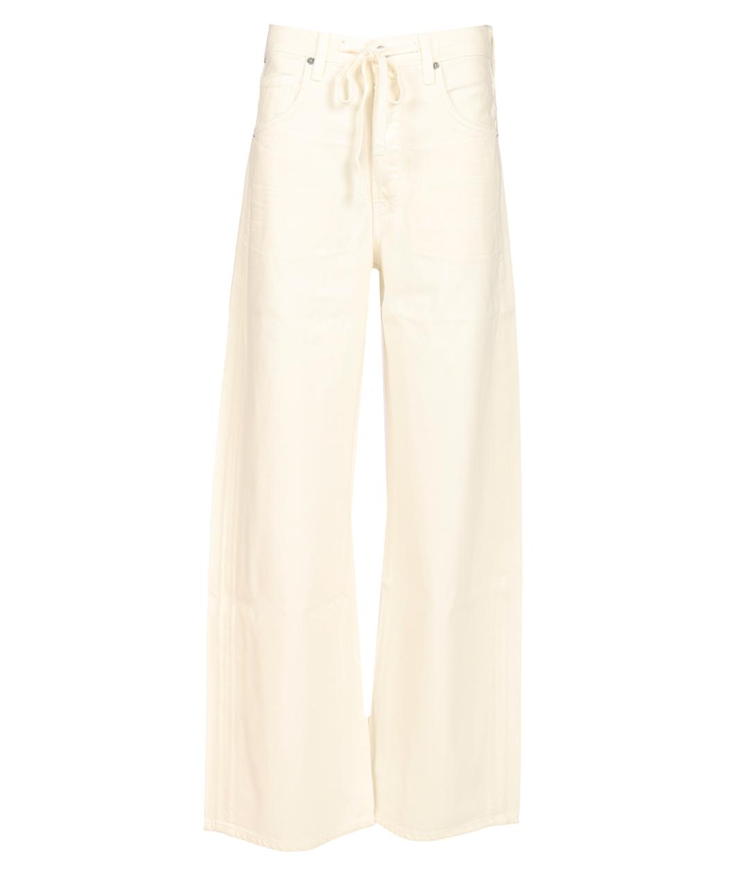 Citizien Of Humanity Белые хлопко-лиоцелловые прямые джинсы, фото 1